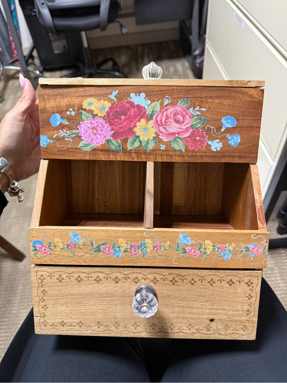 Pioneer Woman Acacia Wood Coffee and Tea Box